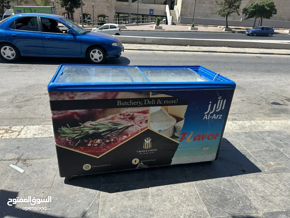 فريزر بطح وارد اوروبي حجم 450 لتر توفير طاقة A+ تبريد ممتاز  كمبرسير embarco للبيع بسعر حرق