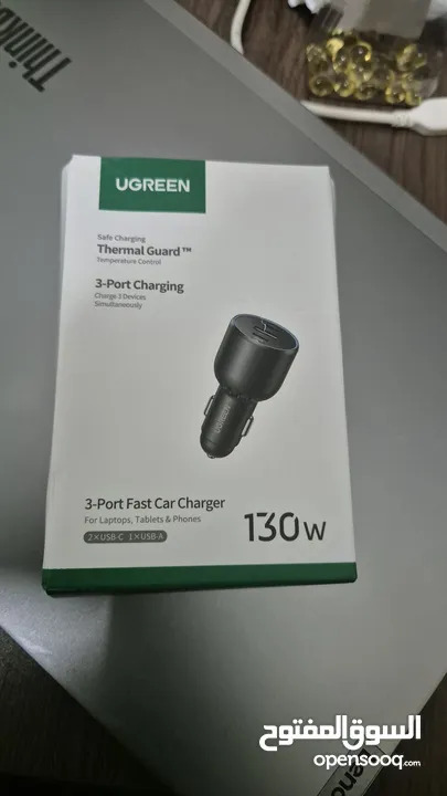 ugreen car charger 130w شاحن يوجرين