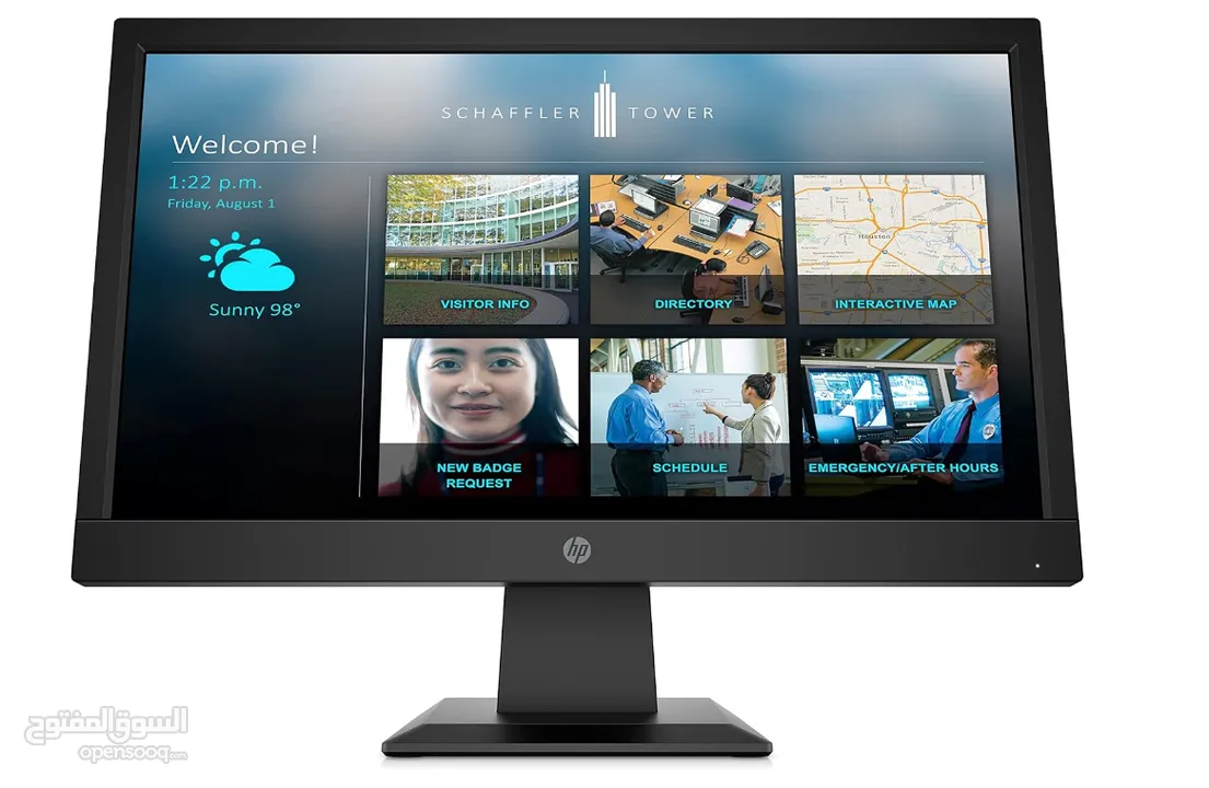 شاشة جديدة ( HP MONITOR P19BG4 19 INCH)