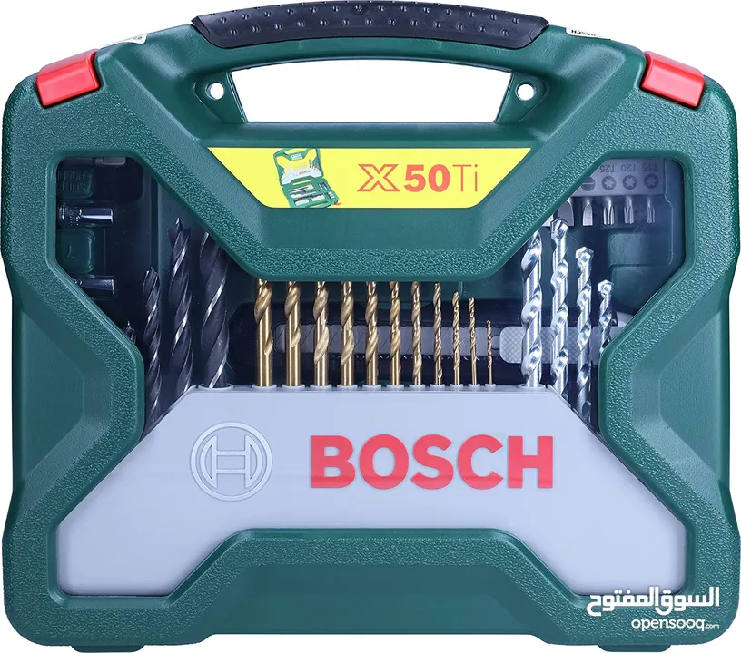 طقم اكسسوارات دريل بوش الاصلي 50 قطعه Bosch