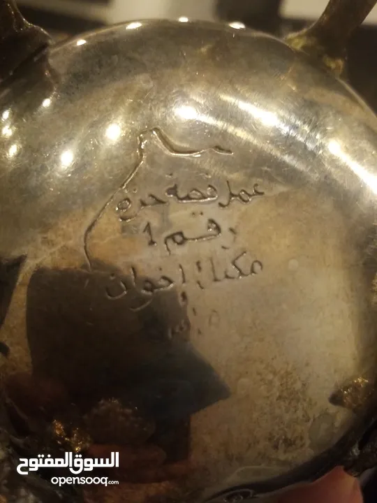 أواني فضيه درجه اولى لتقديم الشاي هاند ميد