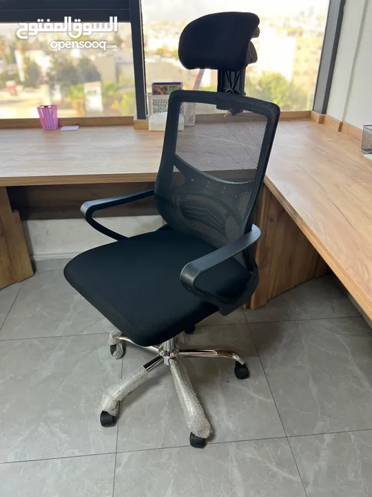 كرسي شبك متحرك طبي كرسي موظف كرسي ظهر متحرك وايدي متحركة دعم اسفل الظهر باقل سعر Office Chair