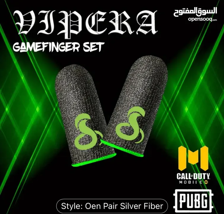 10PCS Mobile Vipera Game Fingertrip Gloves For Gamers, Sweatproof Touch Screen Finger Sleeves.