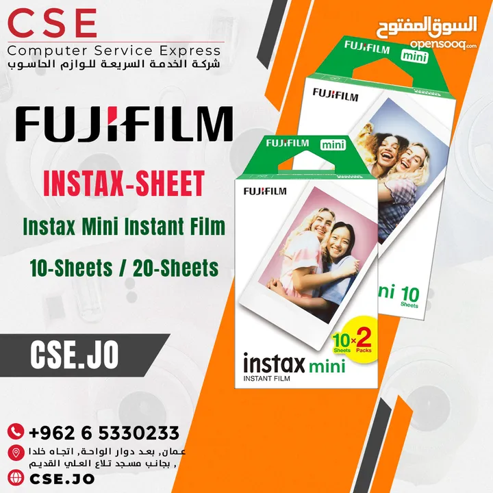 Fujifilm Instax-Mini Instant Film-Twin Pack - فلم تصوير فوري - مجموعتين ( 20 صورة )