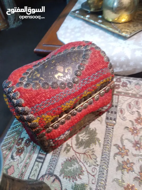 صندوق قديم تراثي مطعم نحاس