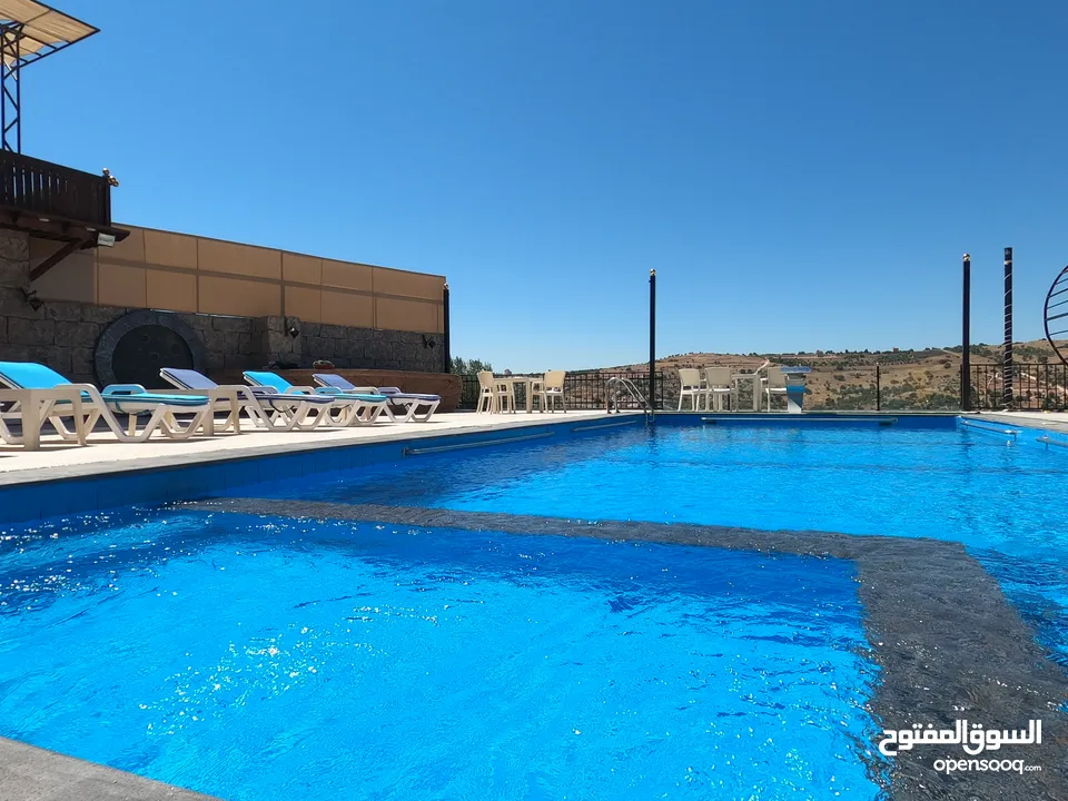 شالية رمسيس  Ramesses Chalet وسط اجمل غابات عجلون أطلالة بانورامية