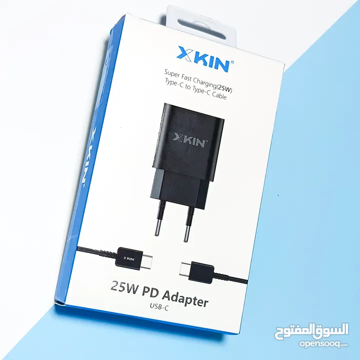 XKIN 25W PD ADOPTER WITH CABLE TYPE-C TO TYPE-C SUPER FAST CHARGING