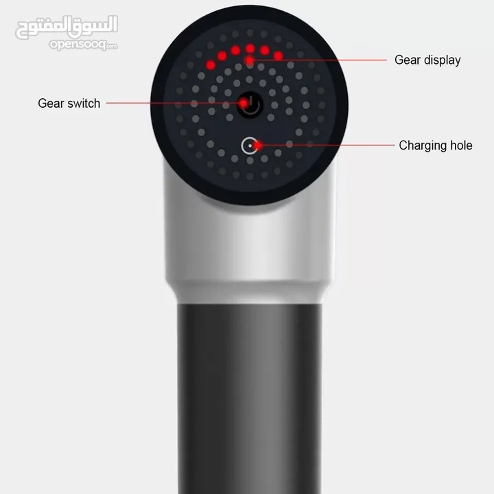 جهاز المساج شحن فرد مساج الاحترافي تدليك والاسترخاء 6 سرعات و 4 رؤوس مسدس مساج