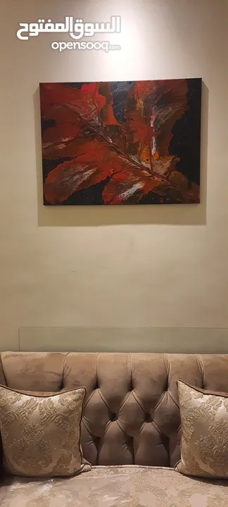 لوحة فنية كانفس مرسومه باليد
