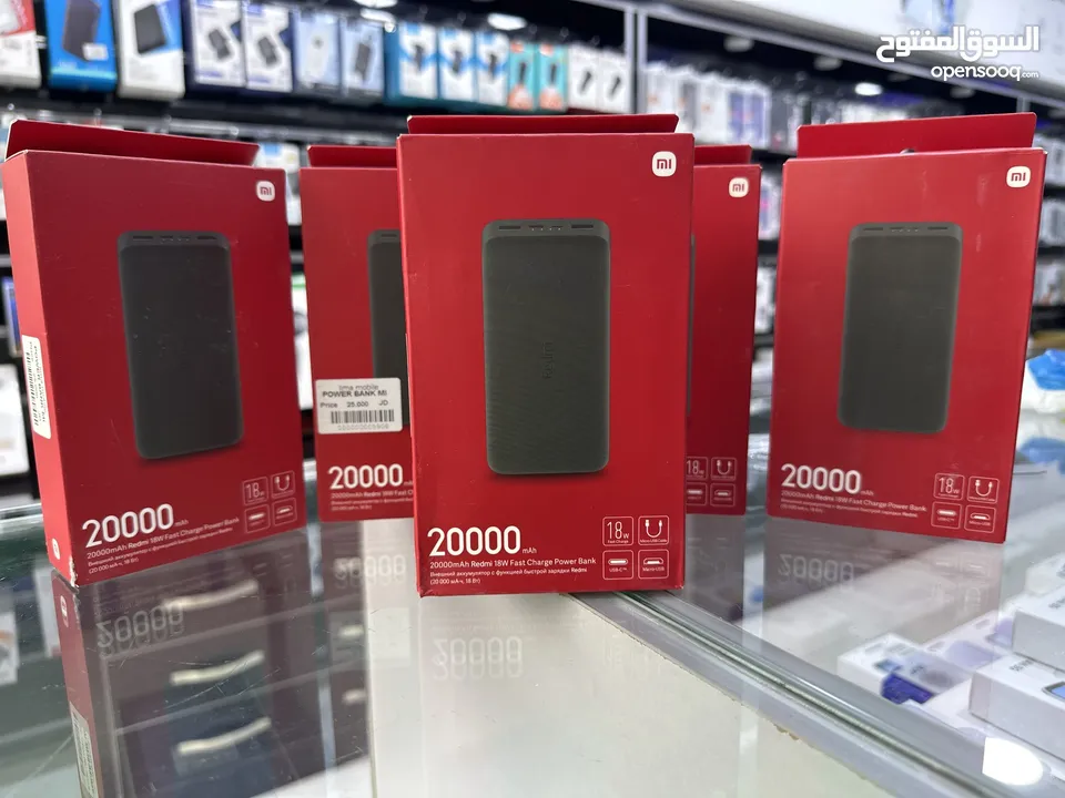 Power Bank mi (20000Amh) ‎باوربانك شاومي الاصلية 20000 الف مل امبير  يدعم شحن سريع لغاية 18 واط