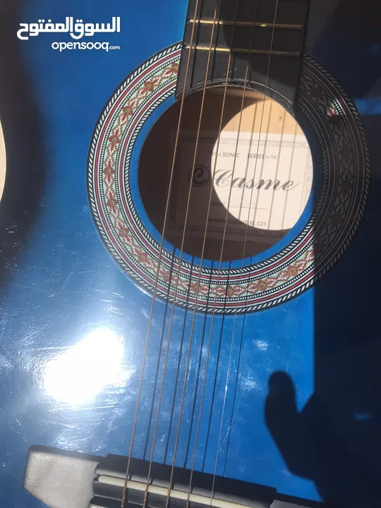 Acoustic Guitar ,blue قيتار اكوستك ازرق