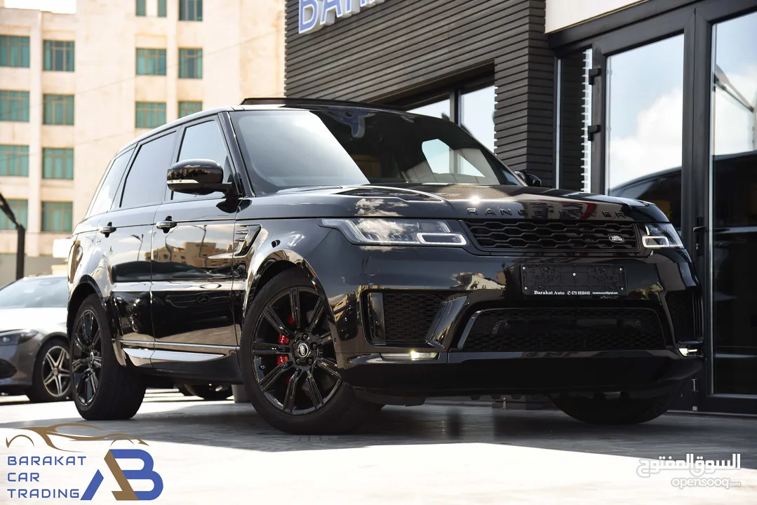 رنج روفر سبورت بلج ان هايبردبلاك ايديشن2020 Range Rover Sport P400e Black Edition HSE Plug-In Hybrid