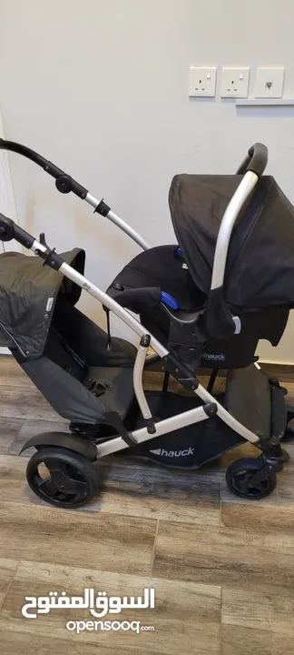 Hauck Double Pushchair and carseat