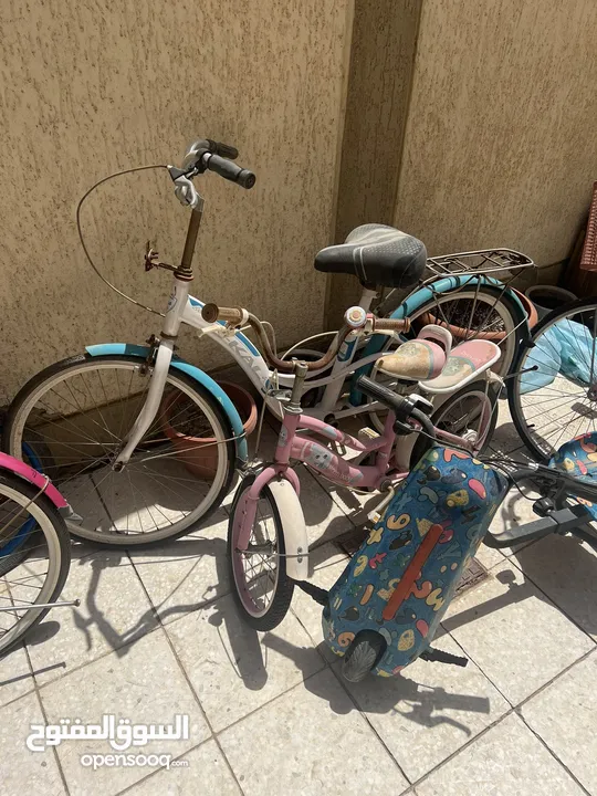 للبيع مجموعة دراجات هوائيه وكهربائيه العنوان صباح الأحمد ‏الي يبي يحط سعره ويشيل