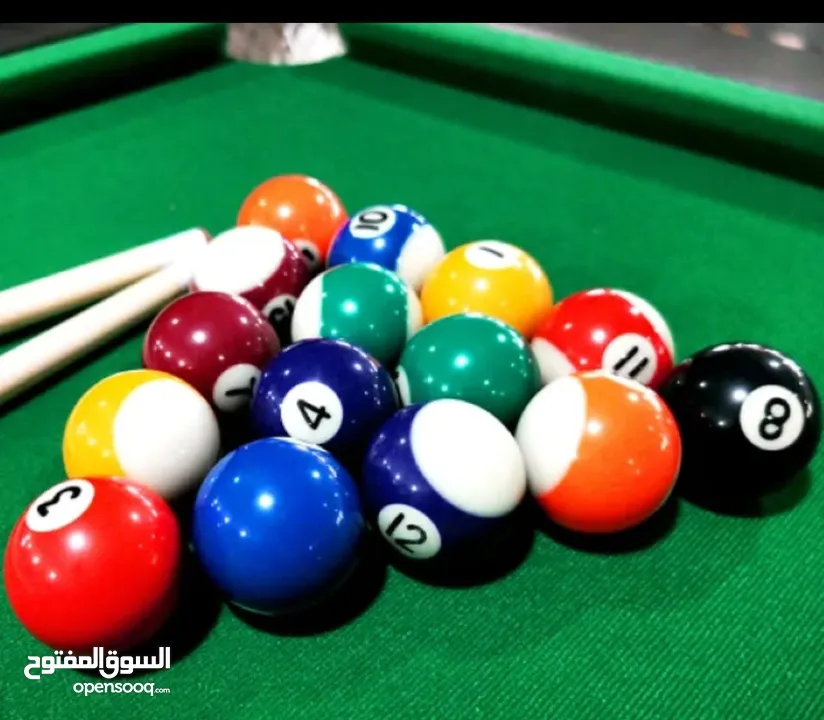 بلياردو بقواعد معدنية حجم 4قدم بطول 120سم وعرض 60سم