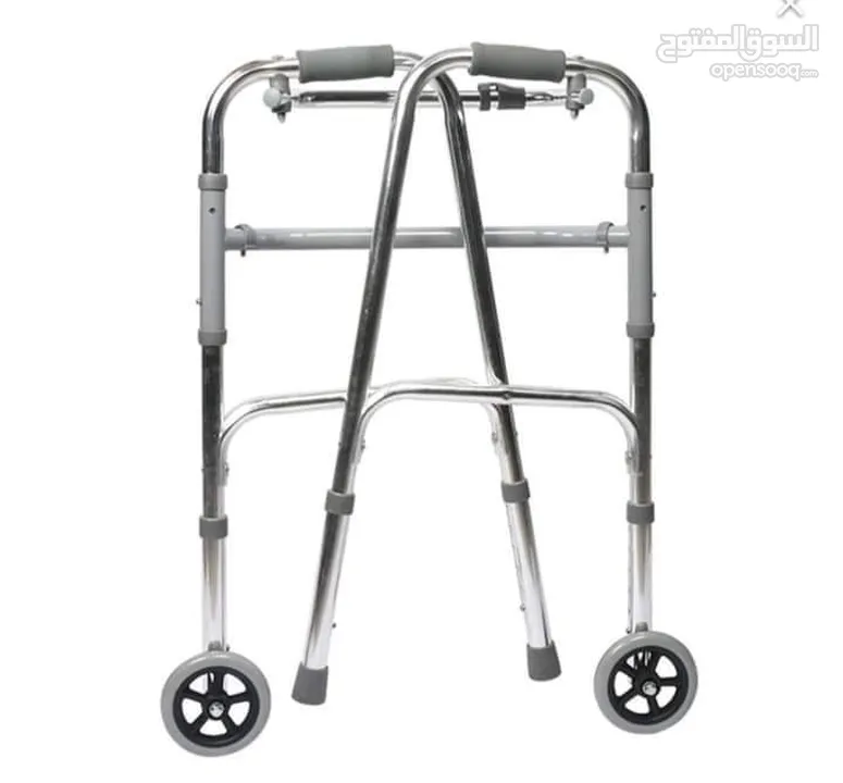 ووكر مشاية قابلة للطي Walker مع عجلات أمامية لكبار السن استخدامات جهاز الووكر صعوبات المشي