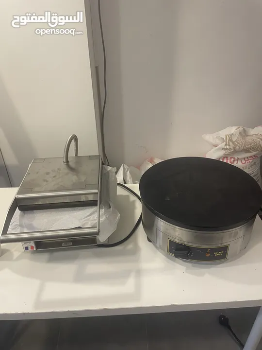 Roller Grill Crip Maker و Roller Grill Waffle Maker  فرن 5 طبقات تفصيل من حنفيه