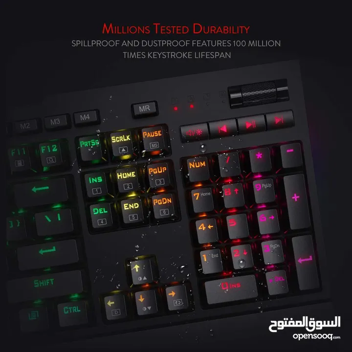 Redragon K586 Brahma RGB Mechanical Gaming Keyboard – Blue Switches