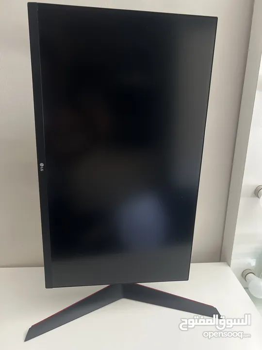 LG Gaming monitor 240Hz. Tilt/height/pivot adjustable stand  1ms response time  size 27”