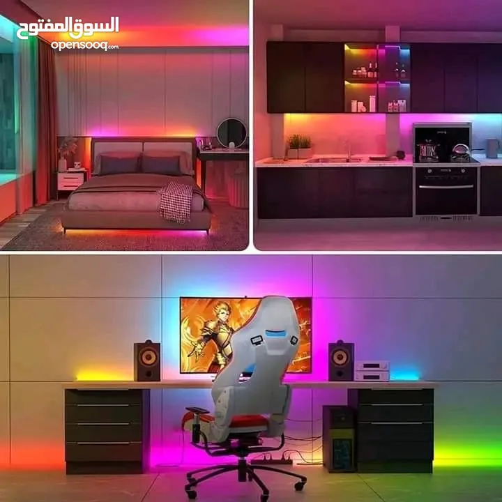 ضف لغرفتك أو لسيت اب إضاءة RGB LED Strip Light تتفاعل مع أنغام الموسيقى