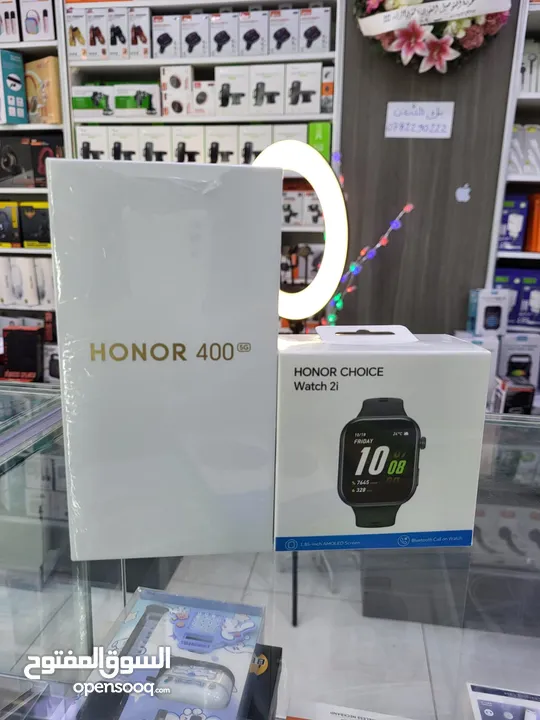 جديد وحديث HONOR 400 5G جيجا 256 رام 24 معه سماعه هونور الاصلية هدية صور بلعلان متوفر توصيل