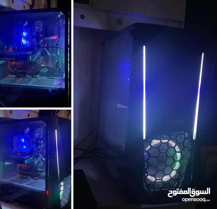 جهاز كمبيوتر كامل كيس antec مستعمل اخو الجديد