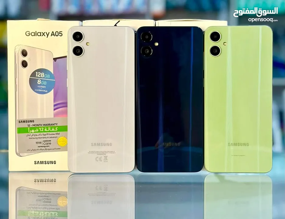مستعمل ايام Samsung A05 رام 12 جيجا  128 أغراضة والكرتونه الأصلية متوفر توصيل