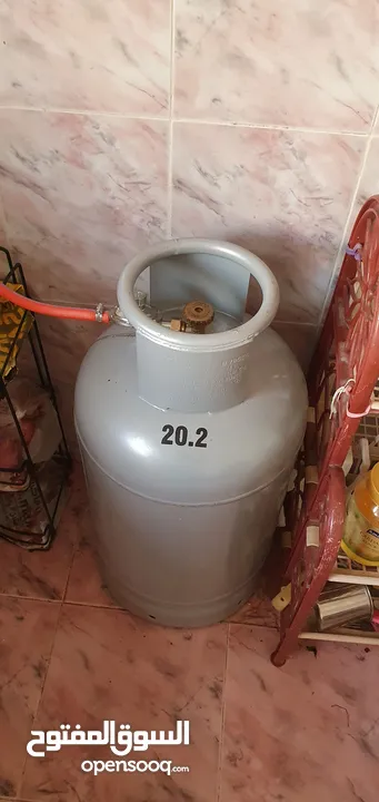 Filled Gas silinder with stove