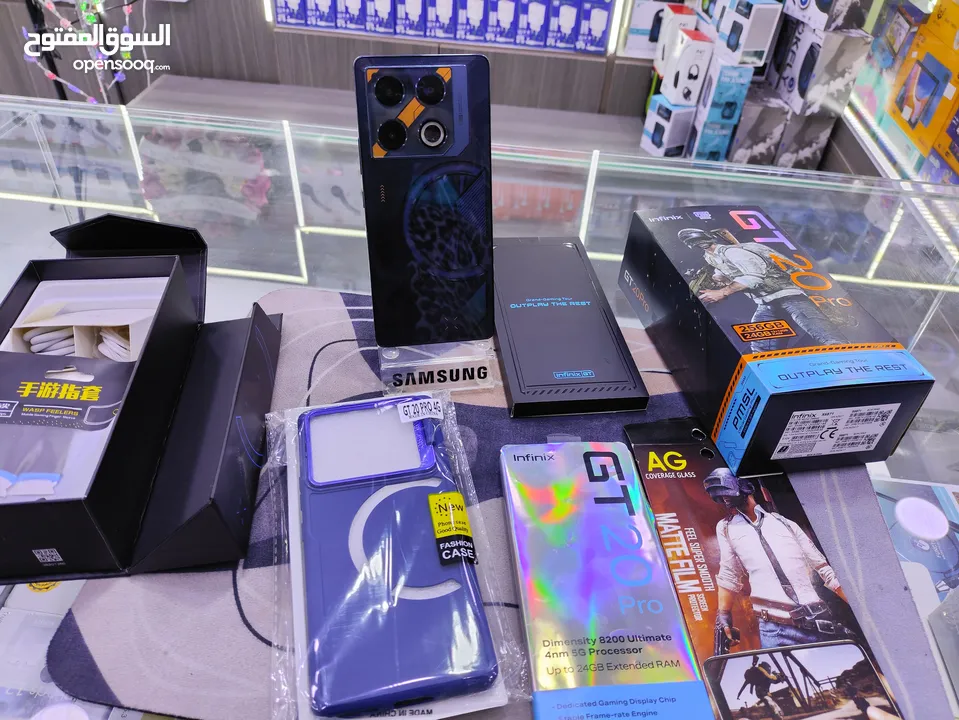 ابو 120 فريم وكالة موجود  INFINIX  GT 20 PRO جيجا 256 رام 24 معه كامل اغراضو الاصلية متوفر توصيل