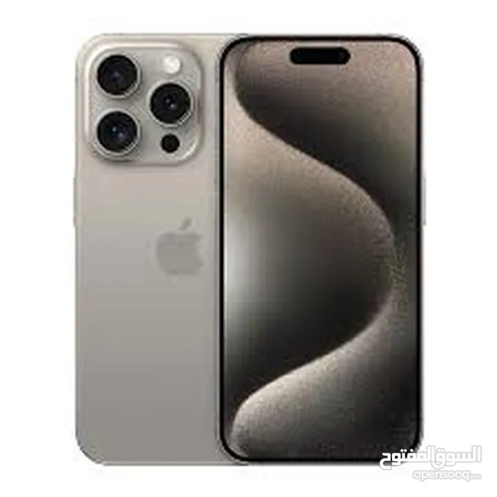 iPhone 15 pro max unopposed pack brand-new 256GB natural TITANIUM GCC - 1 year apple warranty