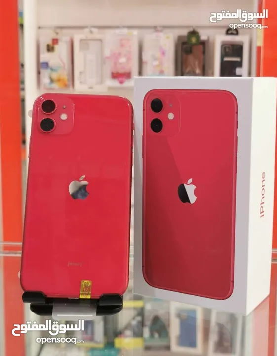 أقل الأسعاار : جوالات iPhone 11 64gb نظييفه بحالة الوكالة مع كرتونها و ملحقاتها