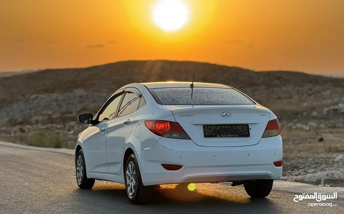 هونداي اكسنت 2014/13 اوتومات اربعة غيار كورية بسعر مميز اصل برايڤت
