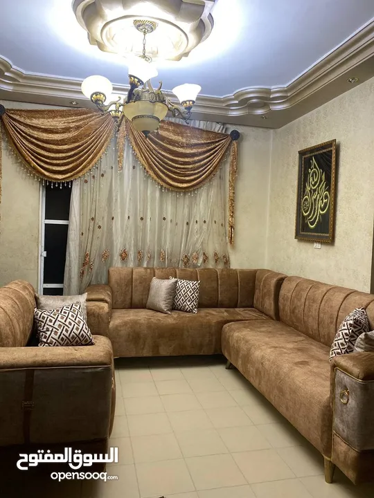 طقم كورنر  تركي القماش تركي سفنج ضغط عالي خشب لاتيه  استخدام بسيط
