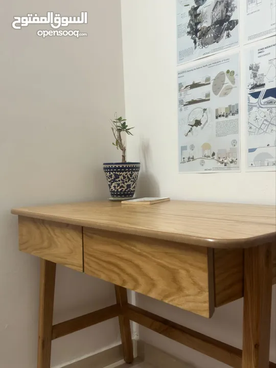 مكتب (100*60) خشب مع جارورين