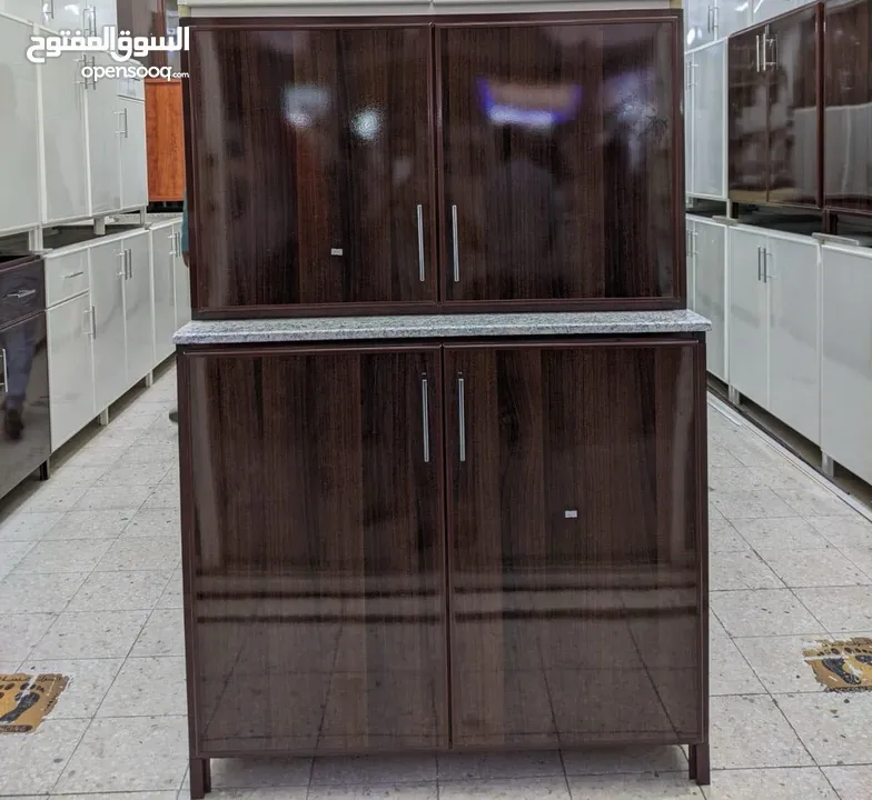 Aluminum kitchen cabinet new making and sale خزانة مطبخ ألمنيوم صناعة وبيع جديدة