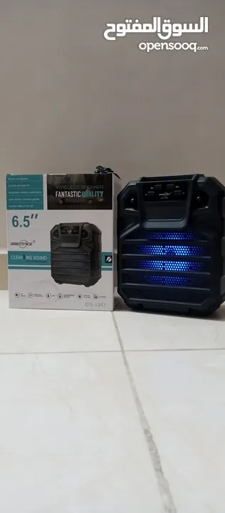 سماعات 6.5 انش شحن سماعة سبيكر بلوتوث و اضائه وراديو صوت قوي سماعه حفلات منزليه SPEAKER مكبر صوت