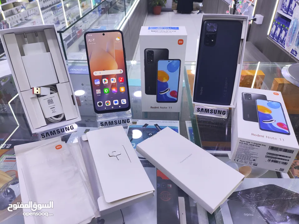 شاومي  NOTE 11  جيجا 128 رام 6 واضافة معه الكرتونه وكامل اغراضو الاصليات متوفر توصيل