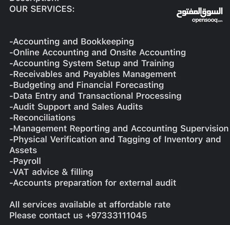 Accounting services