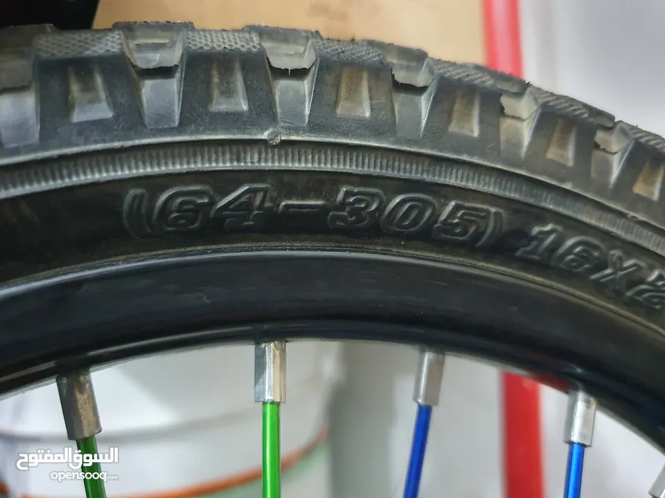 دراجه هوائية BMX جنط 16 لون أسود بحالة الوكالة