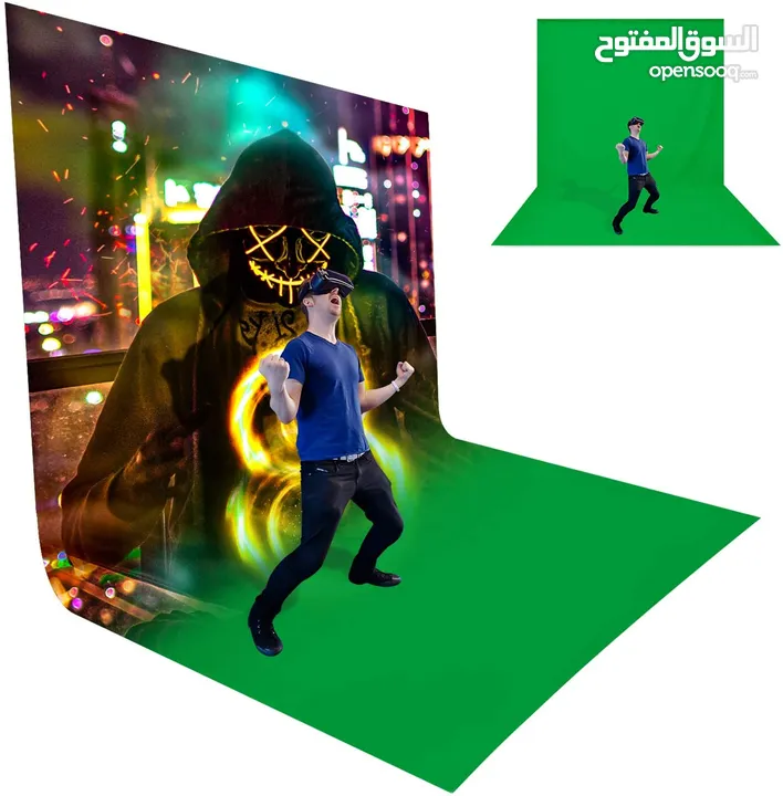خلفية خضراء  Backdrop Chroma Key Green Screen