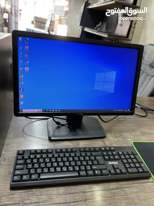 كمبيوتر ديل مع شاشة ديل كبيره موصفات ممتازه اقل سعر بسوق