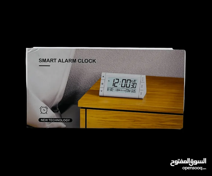 ساعة رقمية منضدية نظام العرض وقياس درجة الحرارة مئوية