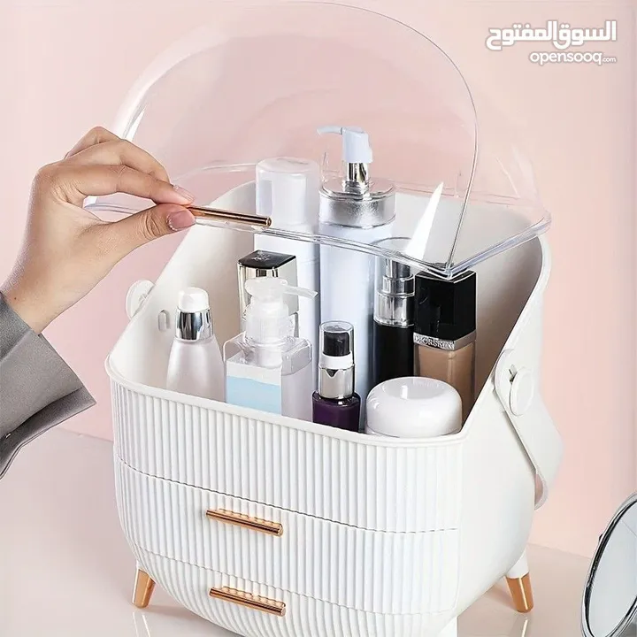 منظّمة المكياج السوبر – ترتيب وأناقة بمستوى جديد! وخلّي مكياجك ومواد العناية بترتيب فخم وسهل