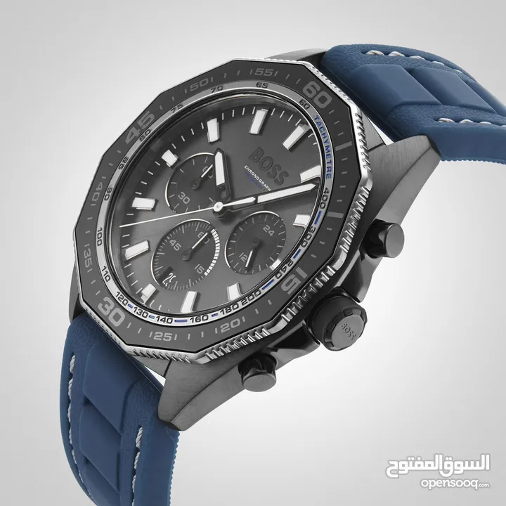 Boss Energy Grey Chronograph Dial Blue Strap Watch Product Code: 1513972