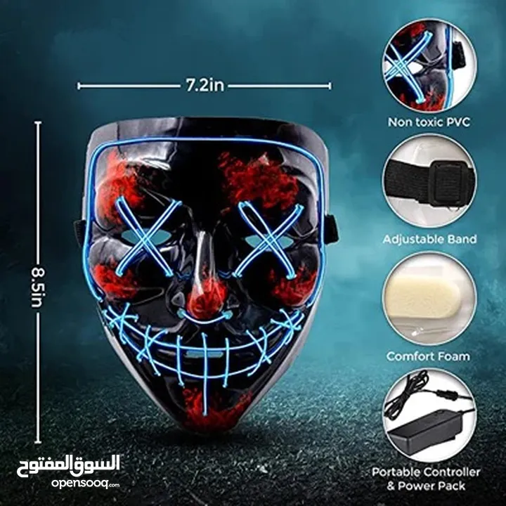 Neon Light Mask