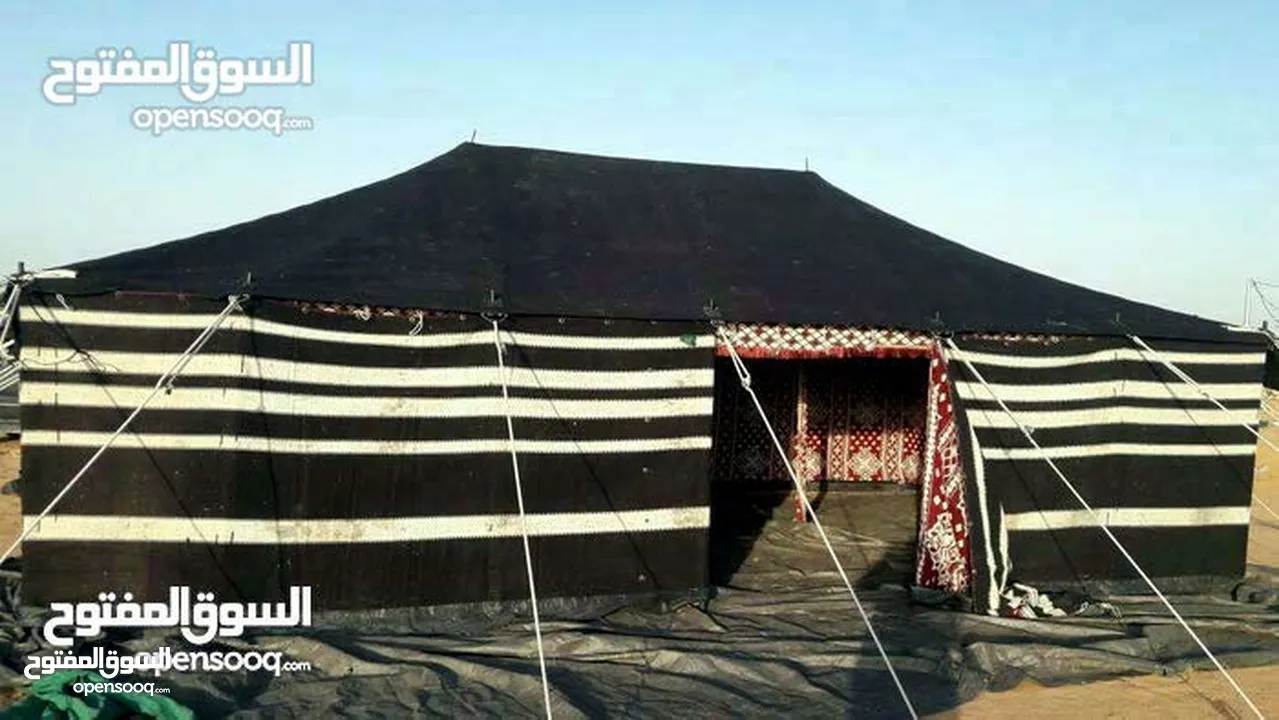 خيم شعر تراثيه  مساحة 8م×4م ويوجد مساحات أخرى حسب الطلب  خيم جديده لا يوجد مستعمله