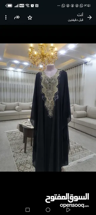 عبايه فراشه ستاتي مع شال  فري سايز  لوزن 120 السعر 25دينار    Z\Maram22