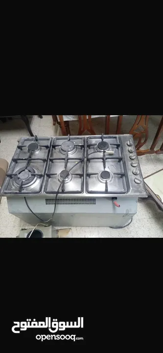 غاز وفرن وشفاط للمطبخ