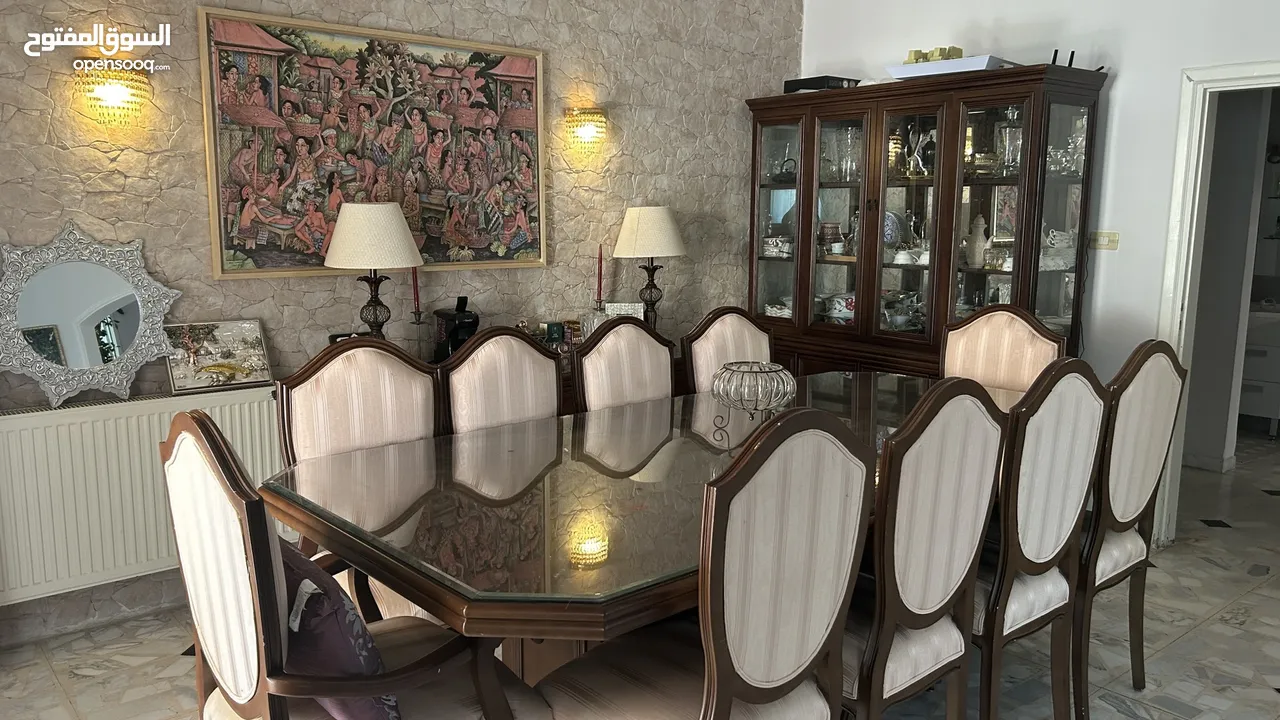 طقم سفره خشب 10 أشخاص