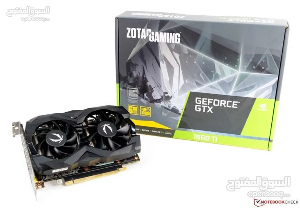 المليح وووصل كرت شاشة GTX 1660Ti 6g وبسعر عرررطه